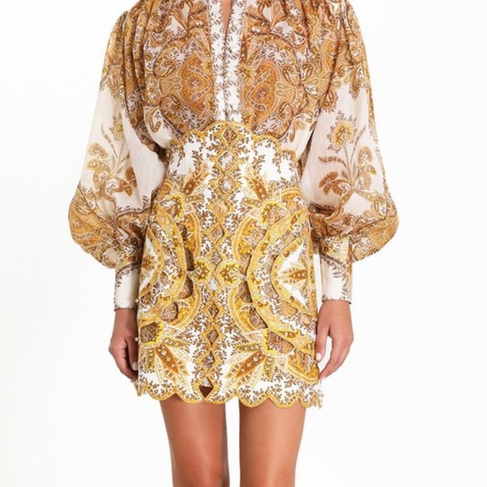 SOLD: Zimmermann Zippy Scallop Mini Skirt Size 1
